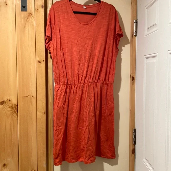 Old Navy | Dresses | Old Navy Orange Cotton Dress 2x | Poshmark